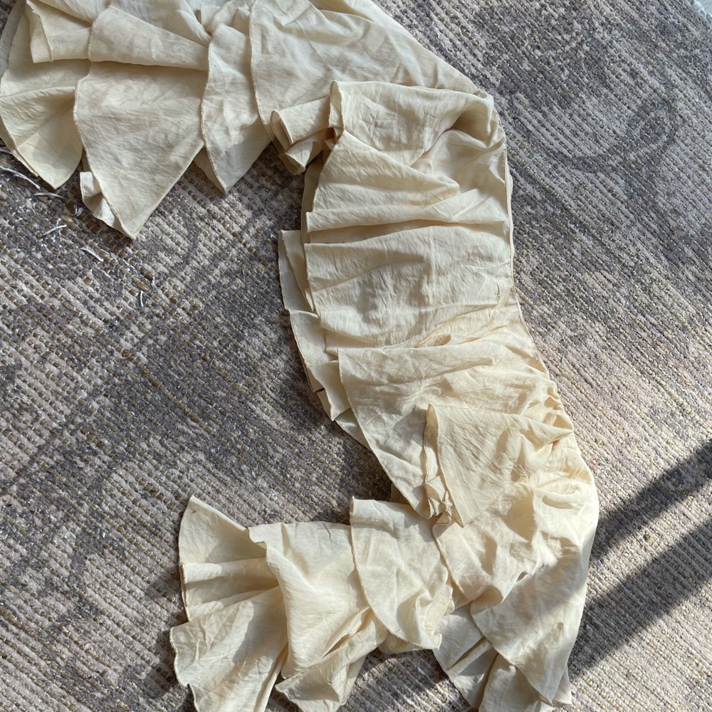 pretty little thing layered ruffle off shoulder crop top